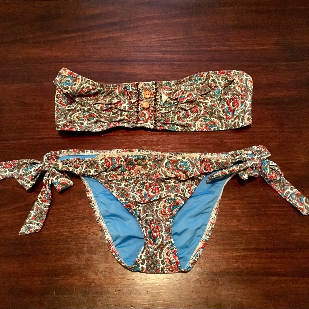 Lucky brand strapless bikini